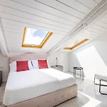 Sloping Roof In The Center Of *